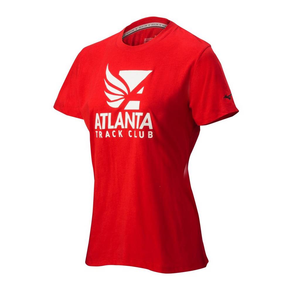 Camisetas Mizuno Atlanta Track Club 50/50 Mujer Rojas Baratas WLCY-76392